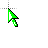 Green 3D cursor