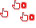 red cursor set Cursors preview