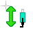 Vertical resize cursor