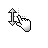Vertical resize cursor