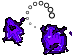 Electric/Fire Black-Purple Cursors preview
