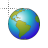 Rotating Earth - Bright cursor