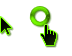 Windows 7 Black Infernal Green-Yellow Edit Cursors preview