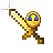 gold sword and clock cursor