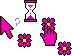 Pink Flower Cursors preview