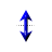 Vertical resize cursor