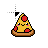 kawaii pizza cursor