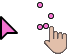 Metro X3 Bold Pink Cursors cursor preview