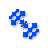 Pixel'd Very Blue Diagonal Resize 1 cursor