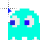 Pacman ghost cursor