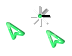 Aqua Green Cursors preview