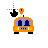 Orange car location cursor