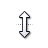 Vertical resize cursor