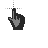 Metálico negro cursor