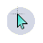 blue circle cursor