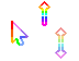 New Rainbow Big Cursors preview