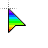 3D Reverse Rainbow cursor