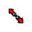 Diagonal1-RedPlastic cursor