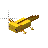 Yellow Minecraft Axolotl cursor