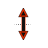 Vertical resize cursor