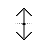 Vertical resize cursor