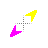 purple yellow Diagonal 2 cursor