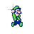 SMB2 Luigi - Diagonal 2 cursor