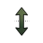 Vertical resize cursor