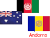6 countries flags that start with 'A' Cursors cursor preview