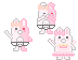 Usami and Monomi from danganronpa Cursors preview