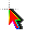 RED CHROMA 3D Shaded cursor