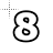 Number 8 cursor