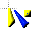 Yellow blue WOB cursor