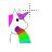 pink maned unicorn pukes a rainbow unanimated alt left selec cursor