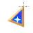 Left Blue Sapphire in Gold Point Background cursor