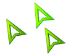Silver Green 3D Animated Cursors preview
