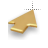Left golden 3d perspective cursor