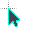 Black And Cyan cursor