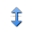 Vertical resize cursor