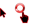 Green&White Hand Pointers Cursors preview
