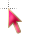 Gold and pink cursor