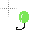 green balloon cursor