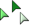 Basic Green Pointers Cursors preview