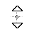 Vertical resize cursor