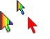 Rainbow Arrows Cursors cursor preview