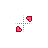 Hot Pink Heart Diagonal Resize 2 cursor