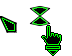 Highly Visible Big Black & Green Cursors preview