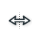 Horizontal resize cursor