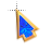 Blue Sapphires In Gold Cursors preview