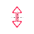 Vertical resize cursor